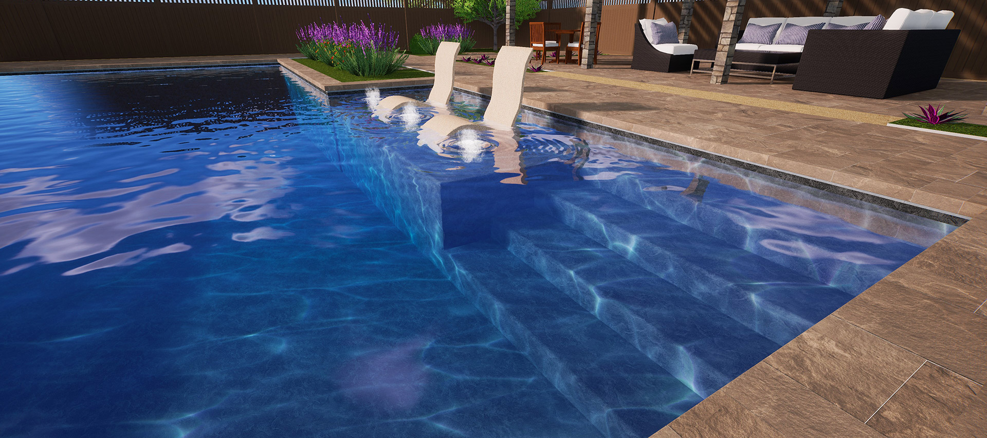 Black Slate Poolside by CGT